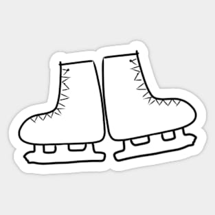 Ice Skates Sticker